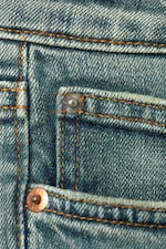 Perseus Blue - Medium Blue - Tension Mid Rise Slim Bootcut Leg Jeans - 6