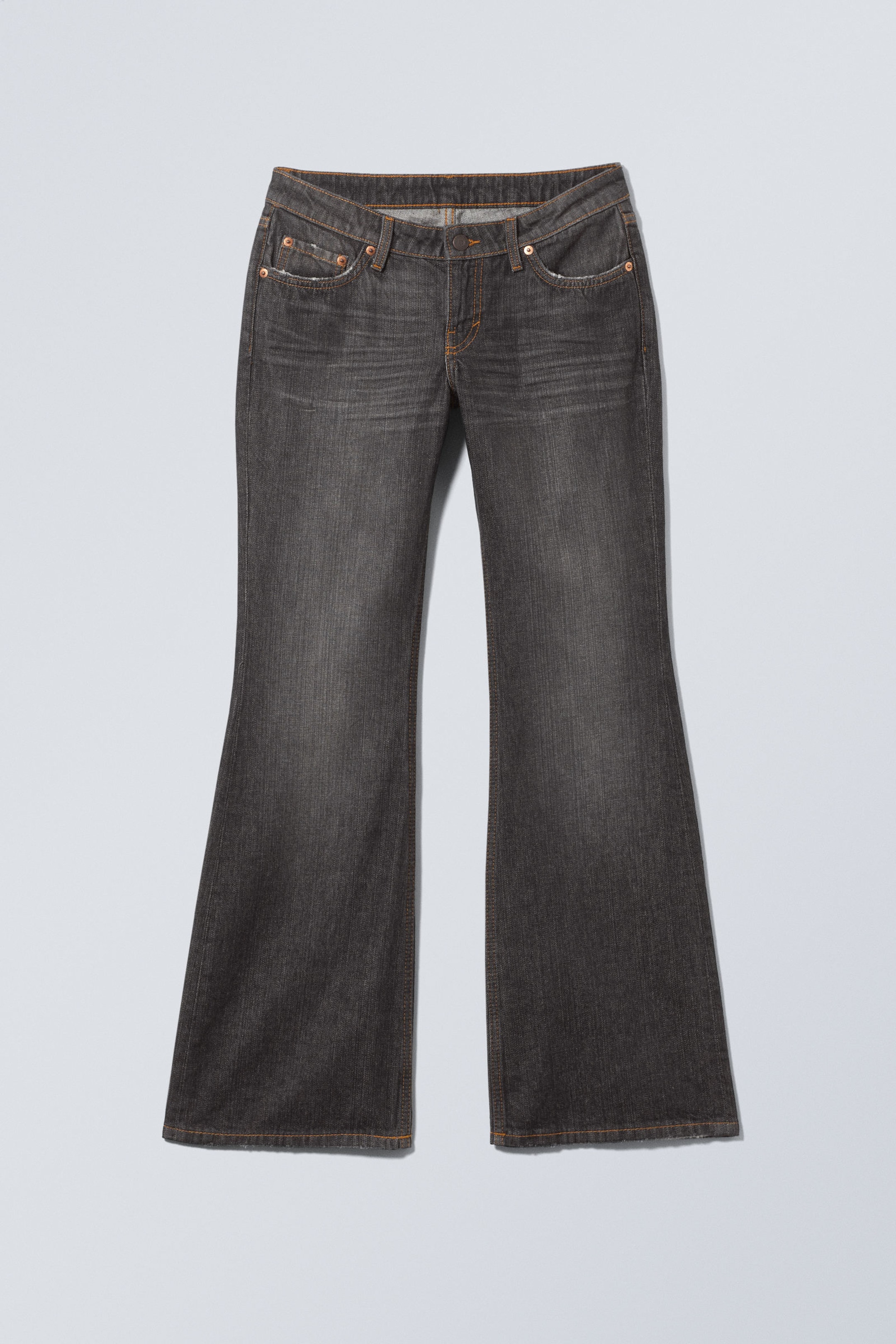 Ash Black - Black - Nova Low Rise Slim Bootcut Leg Jeans - 0
