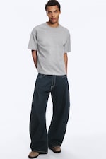 Light Grey - LOOSE FIT T-SHIRT - 1