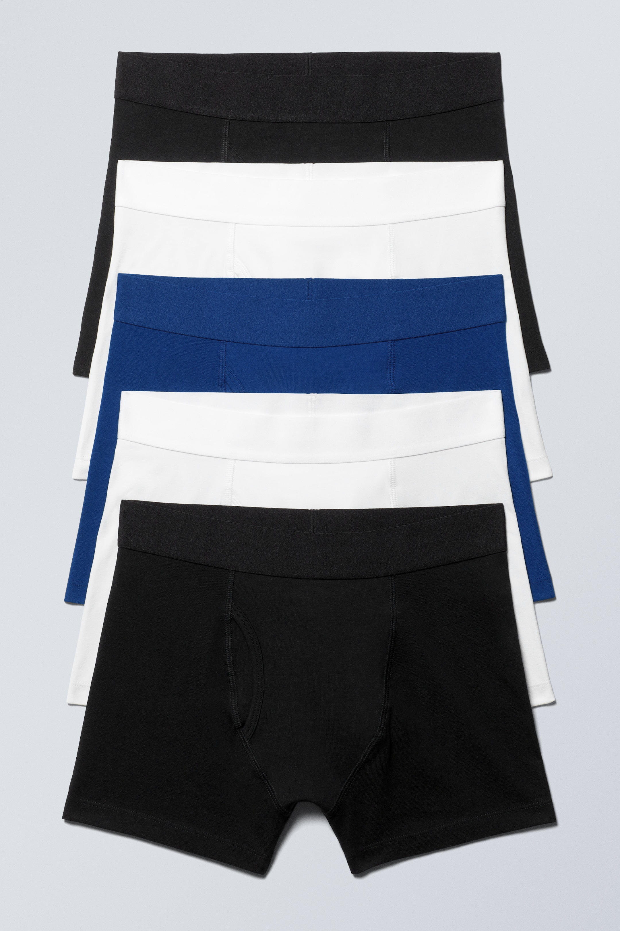 View larger image: 5-pack Boxer Briefs - Black/White/Blue - Men | H&M GB 1