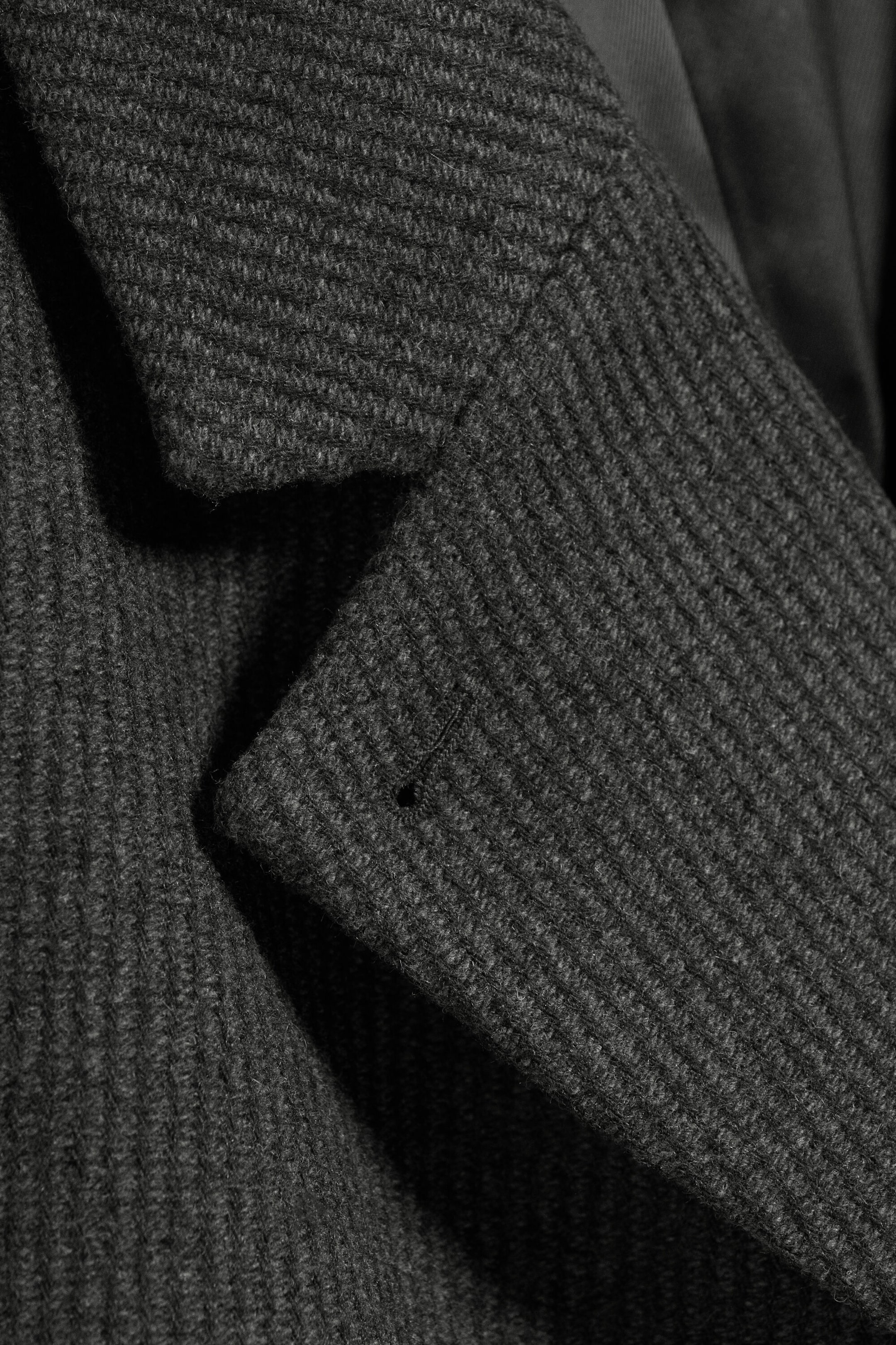 Dark Grey Melange - LOGAN DOUBLE-BREASTED WOOL-BLEND COAT - 7