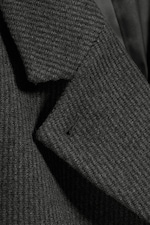 Dark Grey Melange - LOGAN DOUBLE-BREASTED WOOL-BLEND COAT - 7