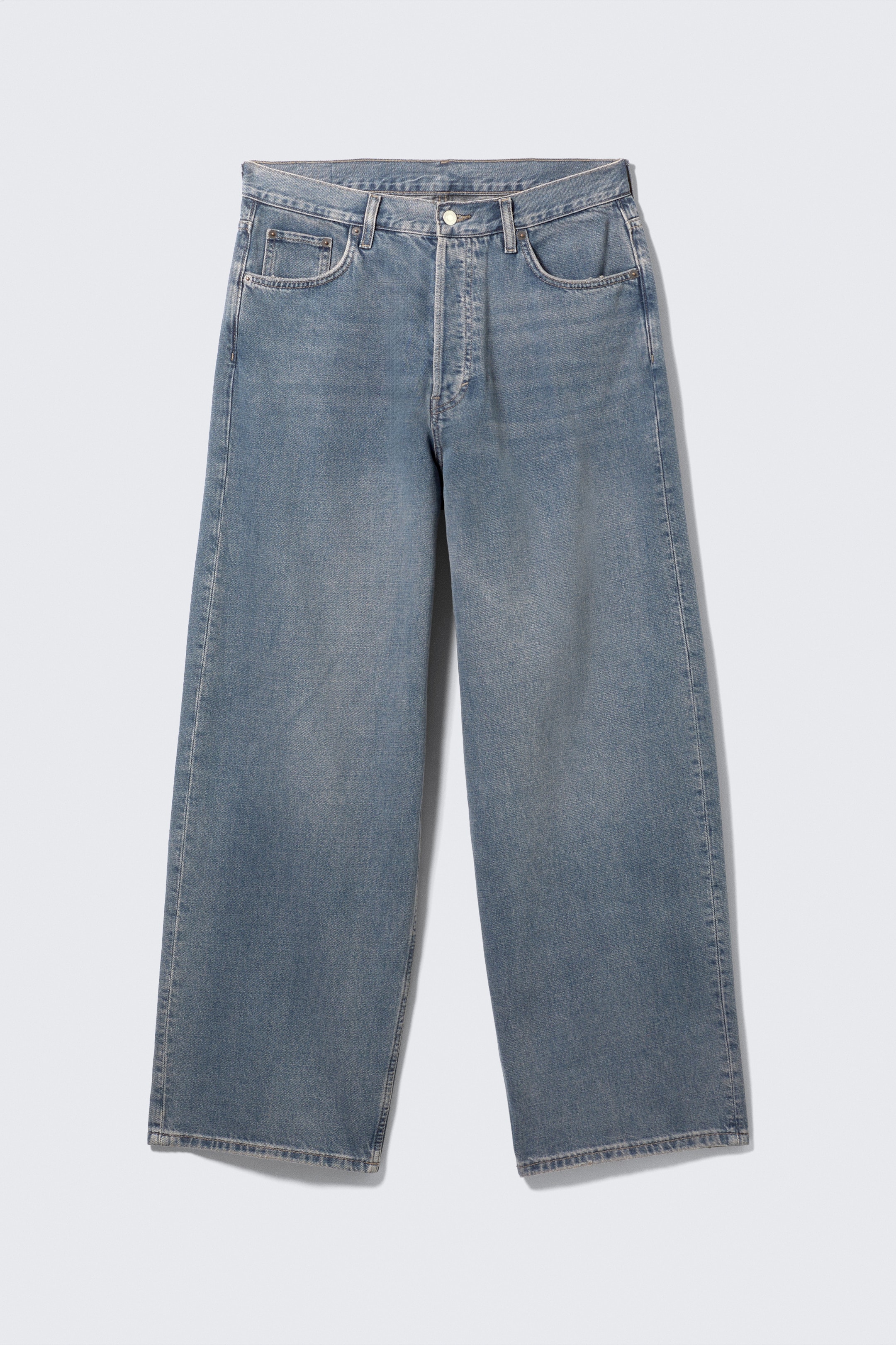 Visa större bild: Astro Loose Baggy Leg Jeans - Blue One - Mellanblå - HERR | H&M SE 11
