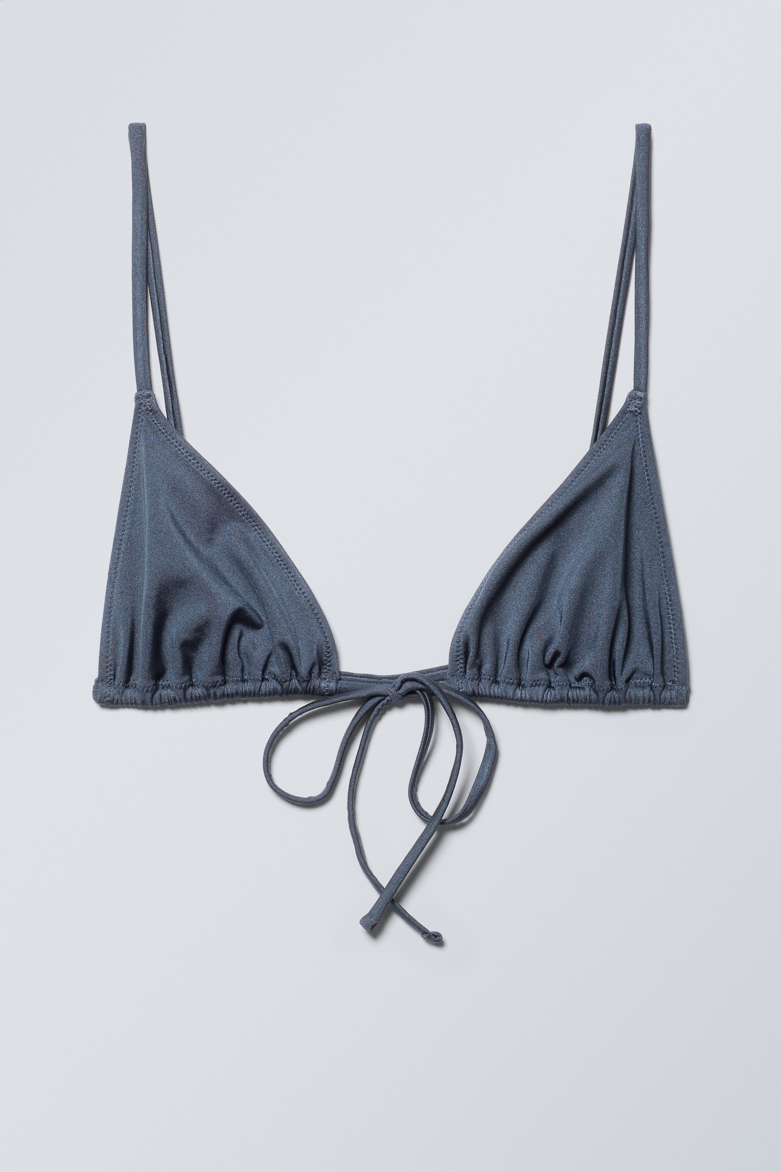 Haut de bikini triangle - Bleu foncé/Noir/Orange vif/Marron foncé/Rouge vif