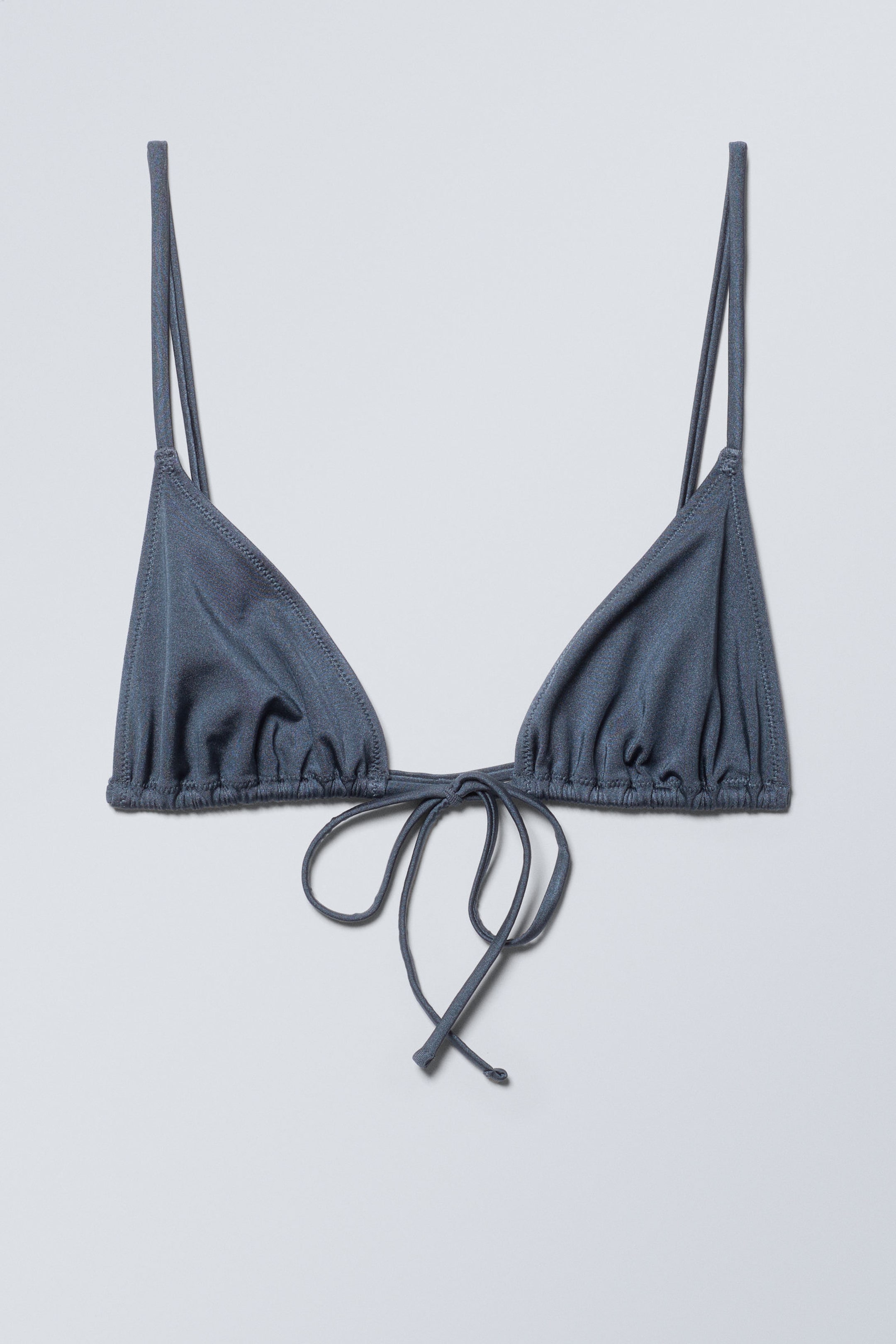 Dark Blue - Triangle Bikini Top - 3