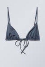 Dark Blue - Triangle Bikini Top - 3