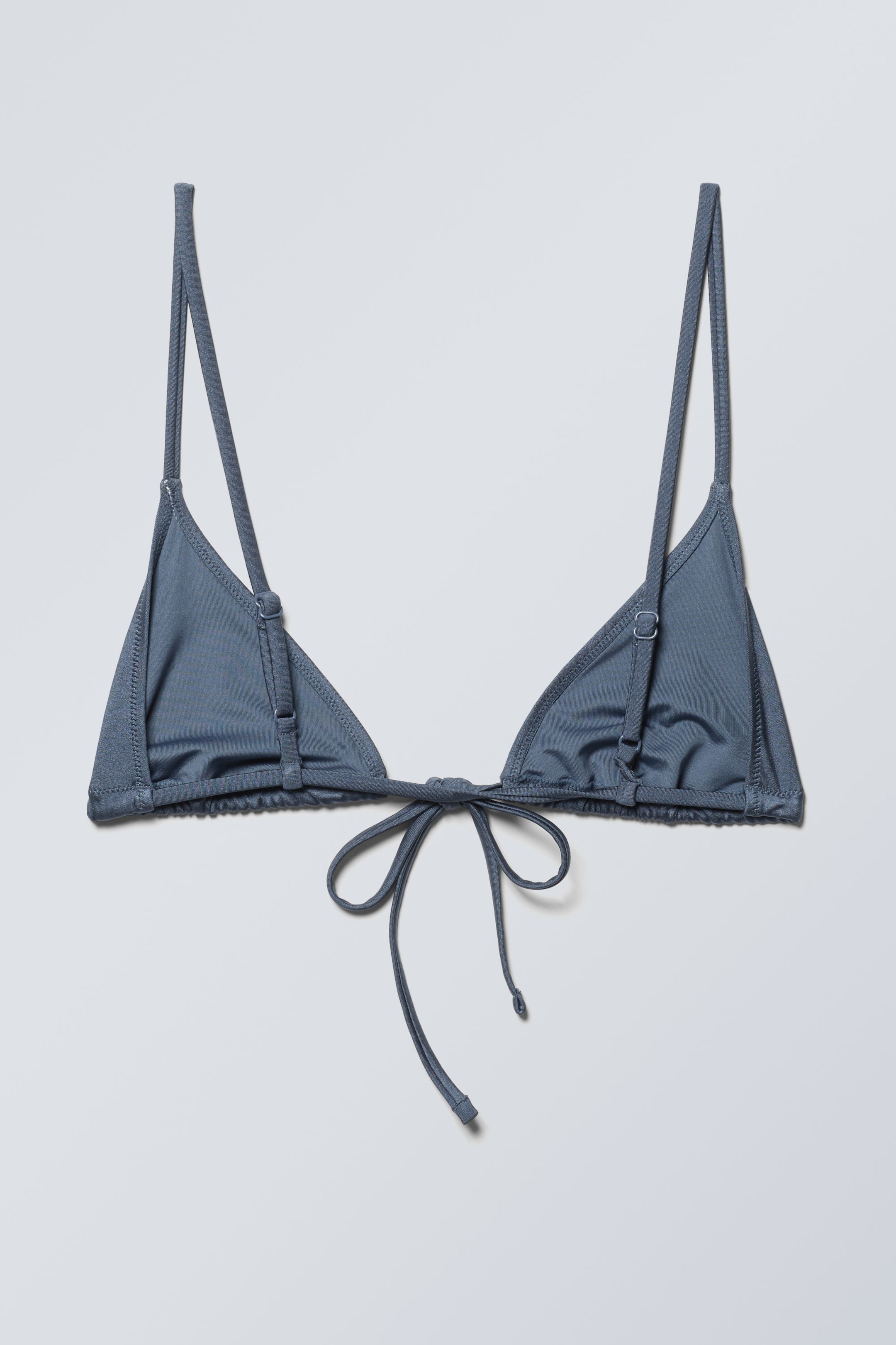 Bleu scintillant - Haut de bikini triangle - 1