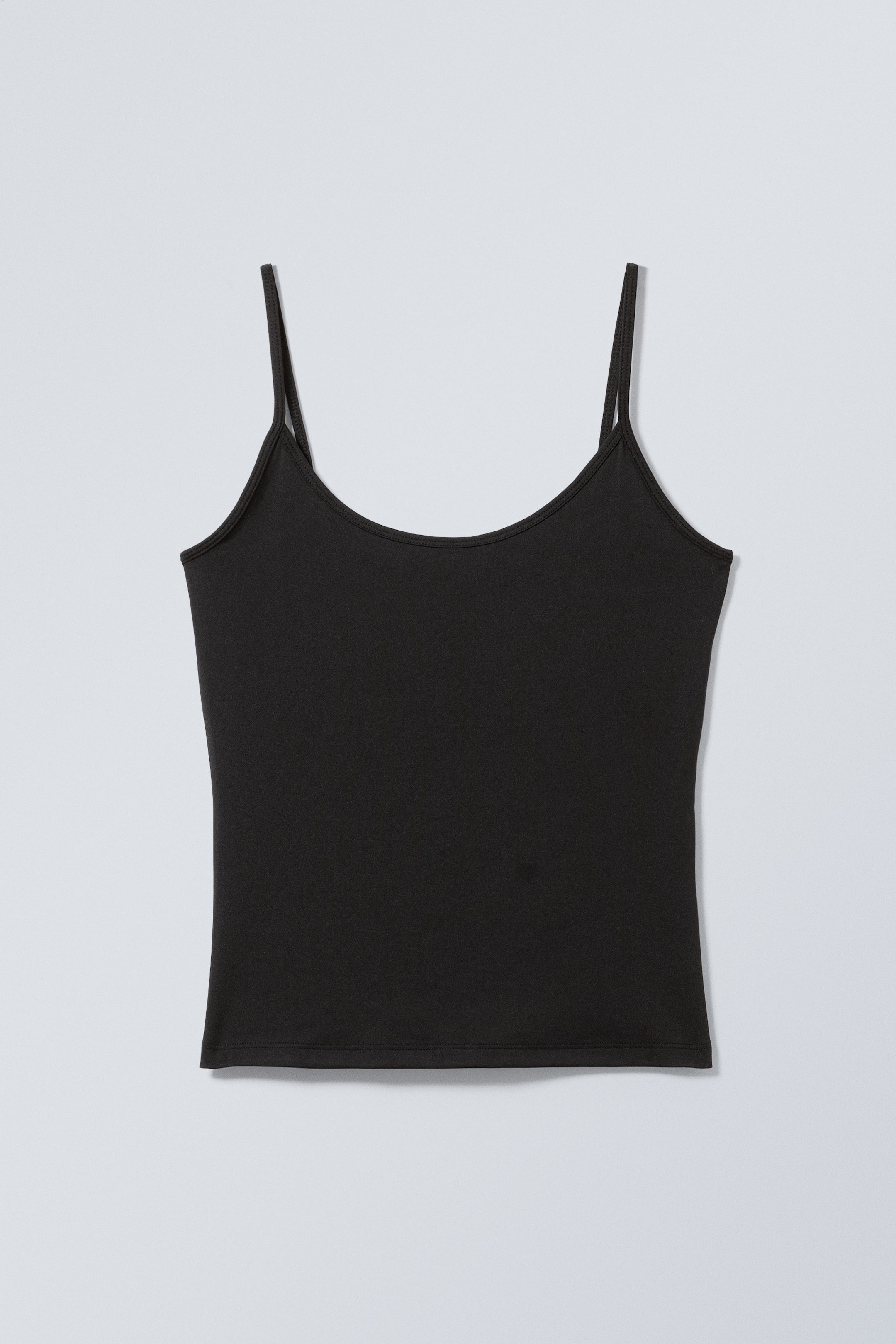 Zwart - Fijne singlet - 0