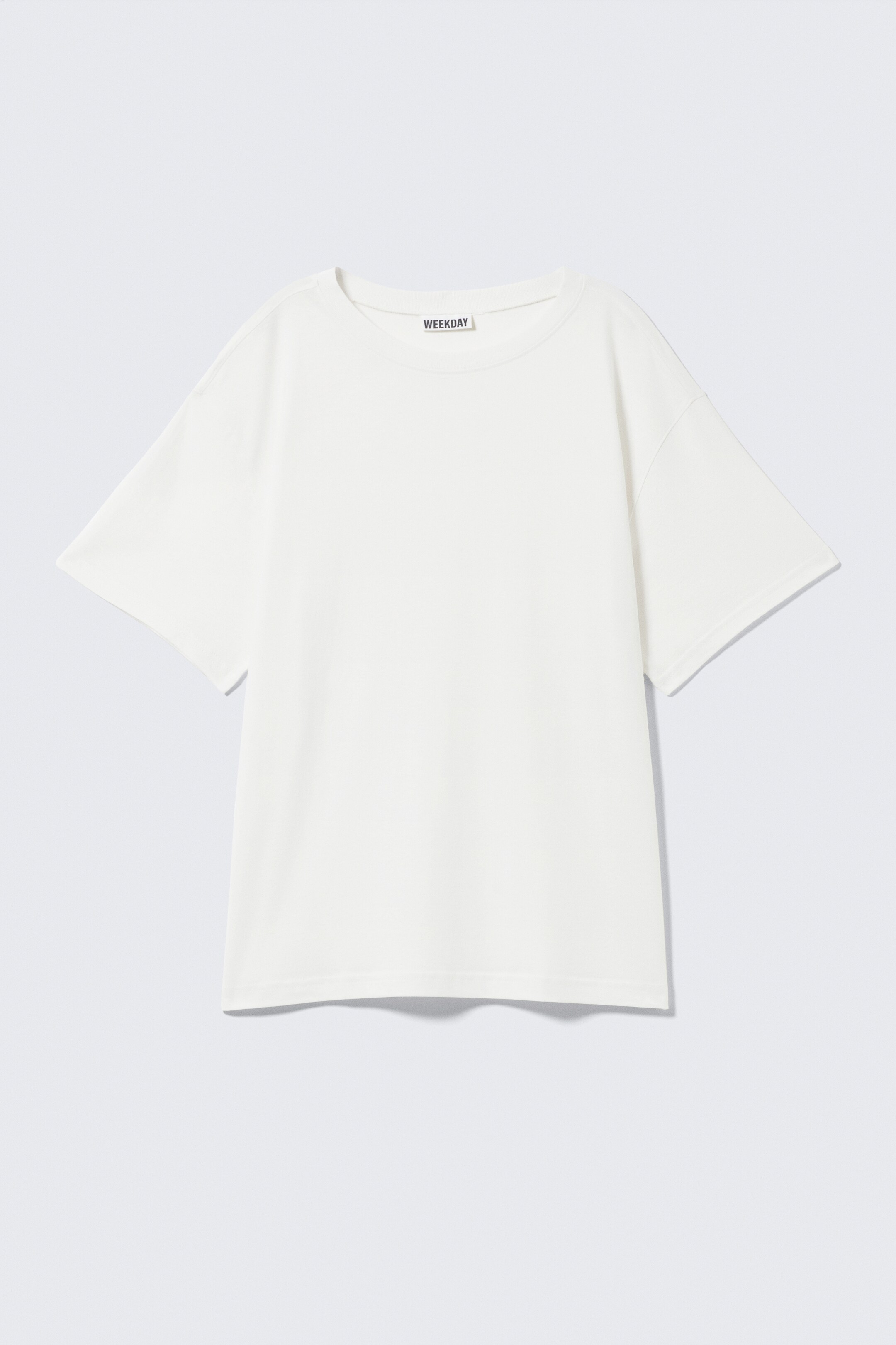 Zobacz większy obraz: Miękki T-shirt oversize z krótkim rękawem - Złamana biel - ONA | H&M PL 4