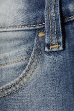 Blue Spray - Sleezie Low Waist Skinny Straight Jeans - 1