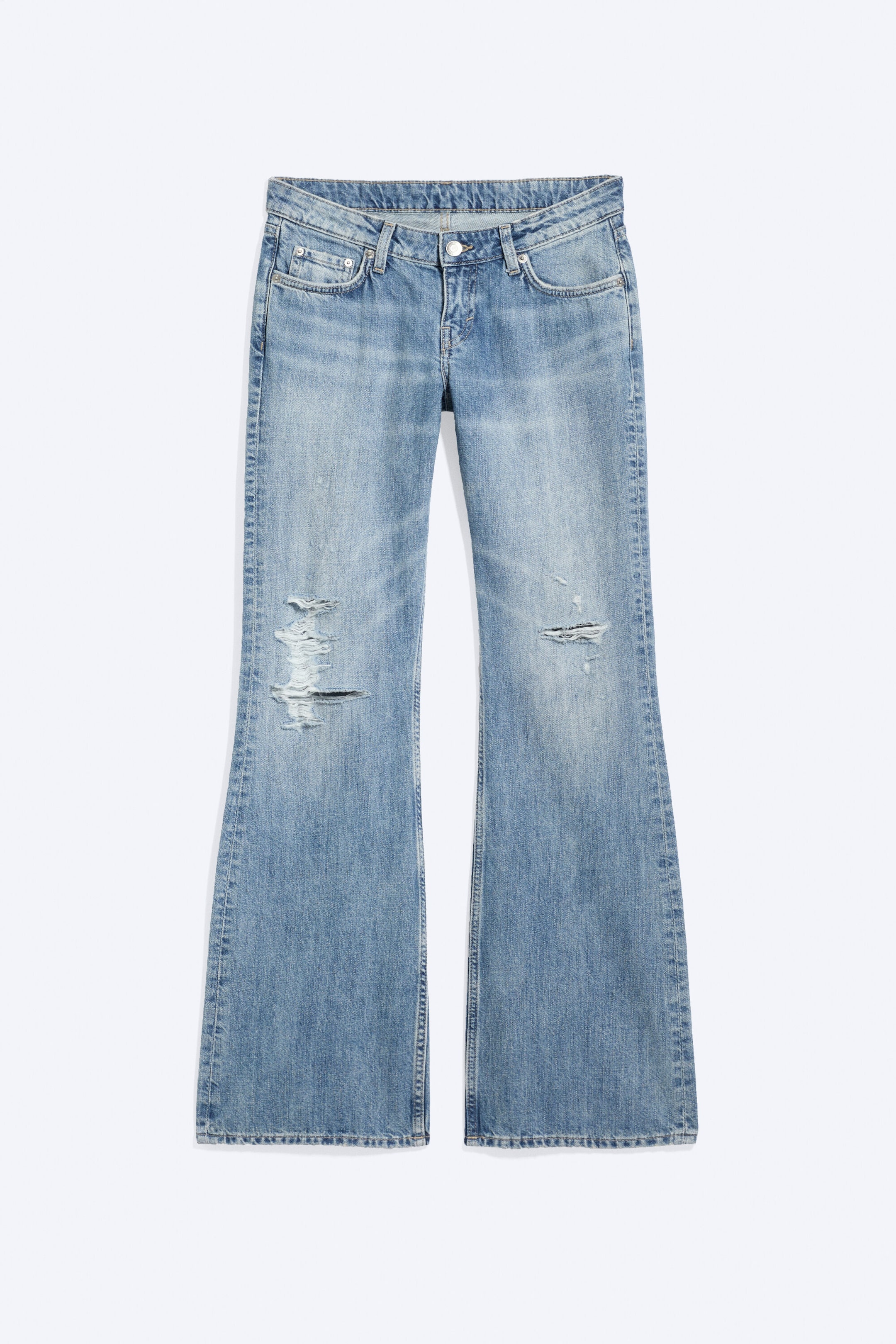 Captain Blue - Light Blue - Nova Low Rise Slim Bootcut Jeans - 5