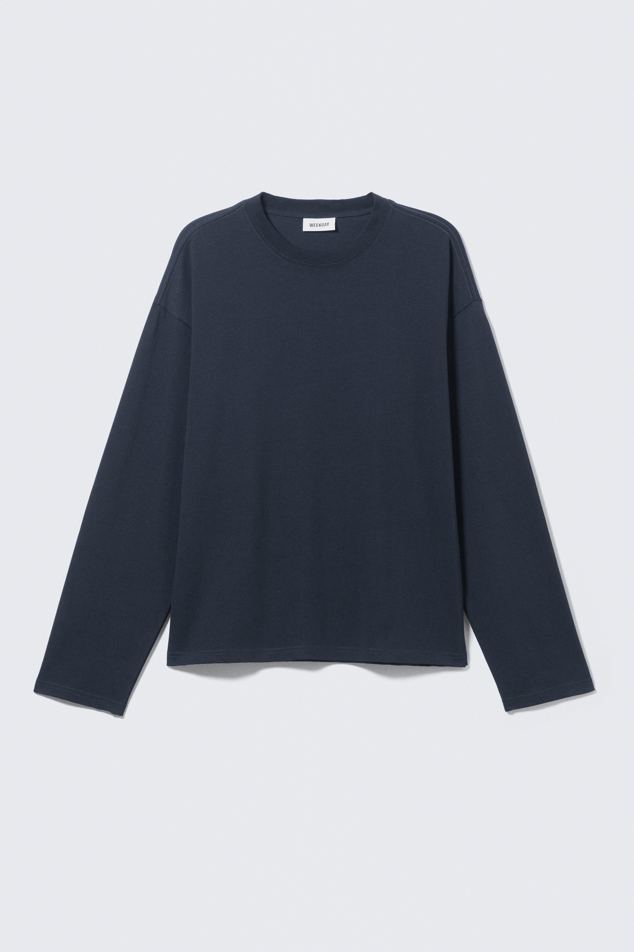 Größeres Bild anzeigen: Boxy Longsleeve mit lockerer Passform - Dunkles Marineblau - Men | H&M AT 1
