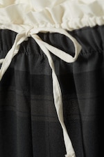 Dunkelgrau - Pull-On-Anzughose mit mittlerem Bund - 1