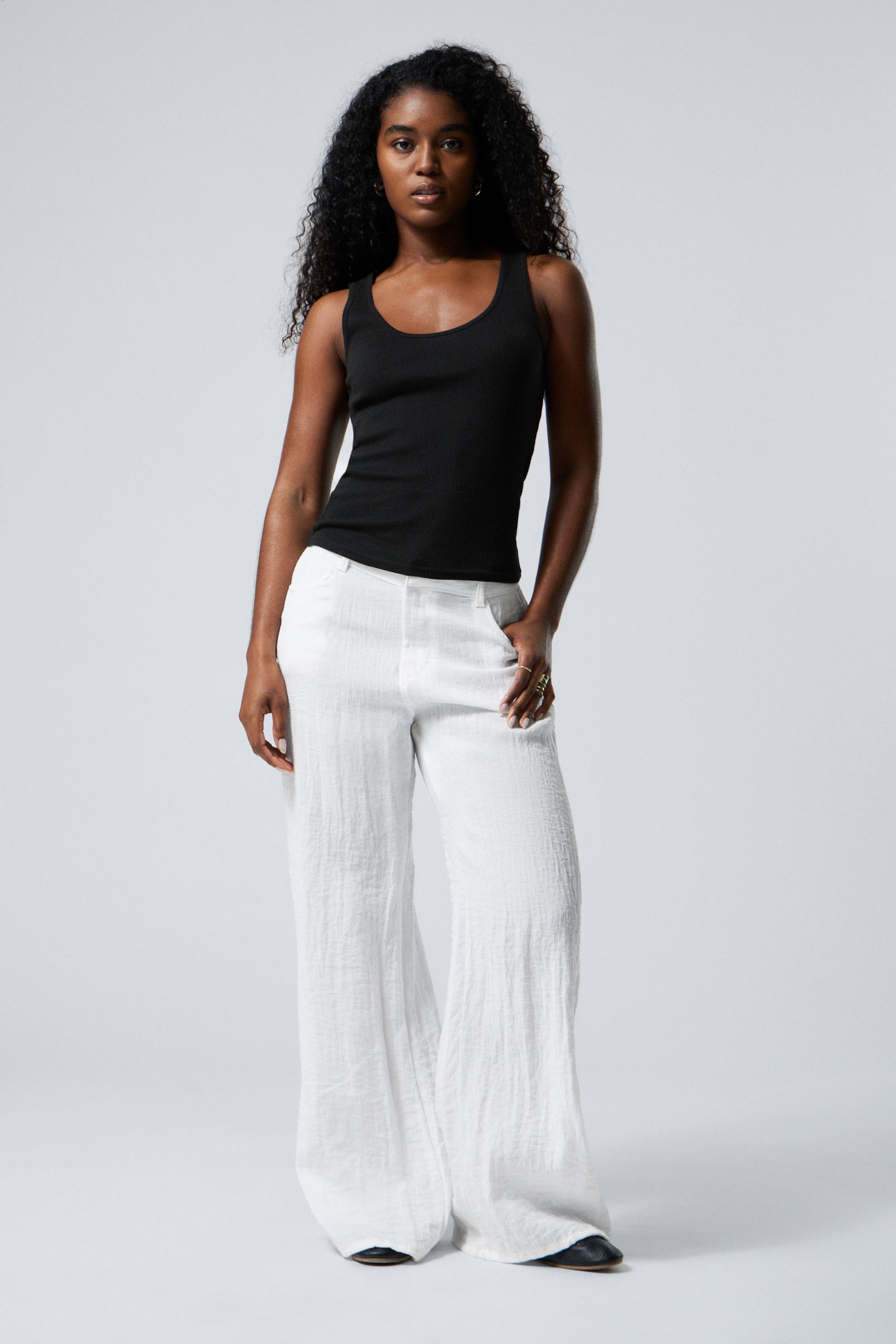 #272628 - Sheer Rib Tank Top - 2