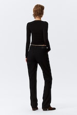 Black Rinse - Black - Laika Mid Rise Regular Straight Leg Jeans - 3