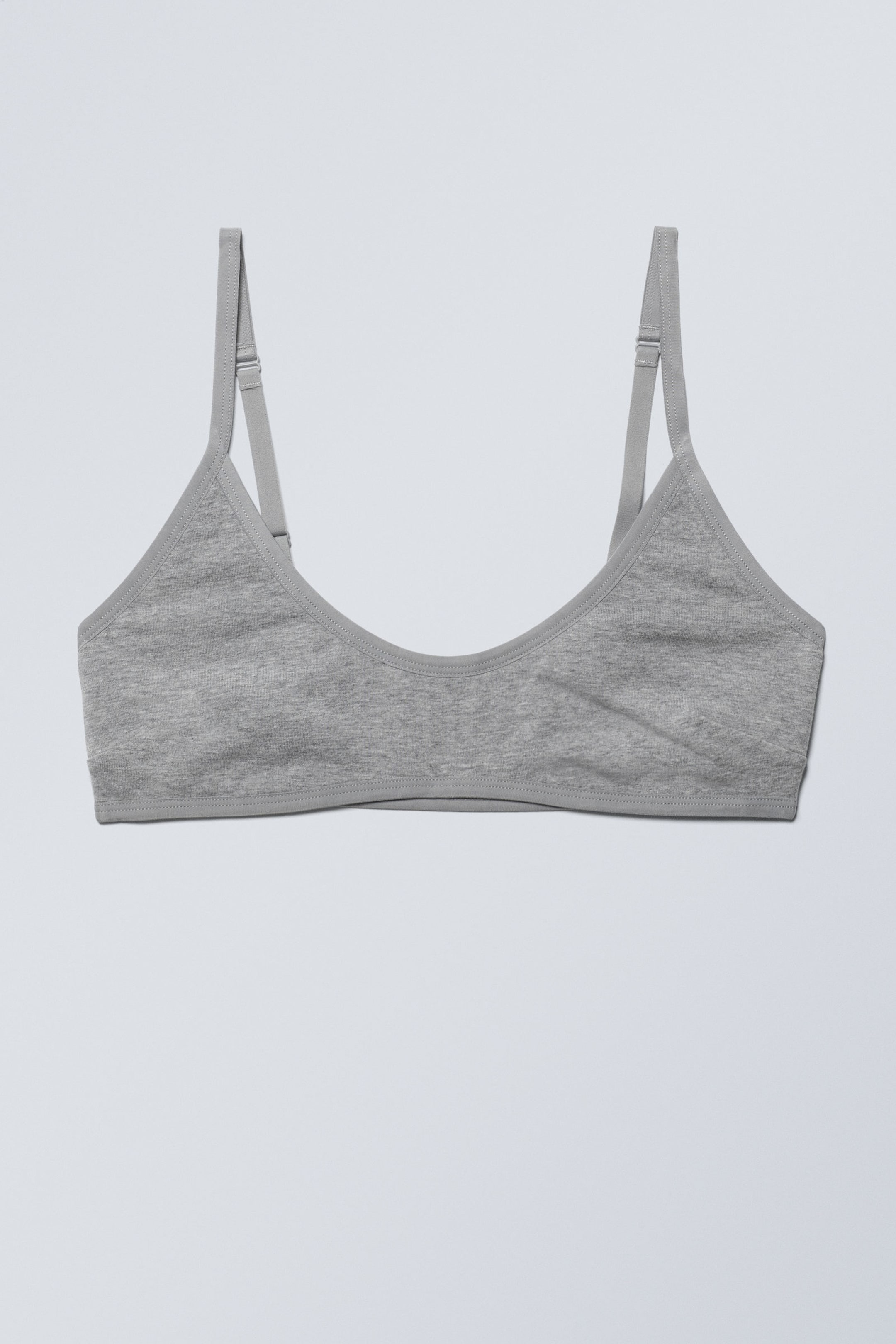 #969696 - Inez katoenen bralette met ronde hals - 1