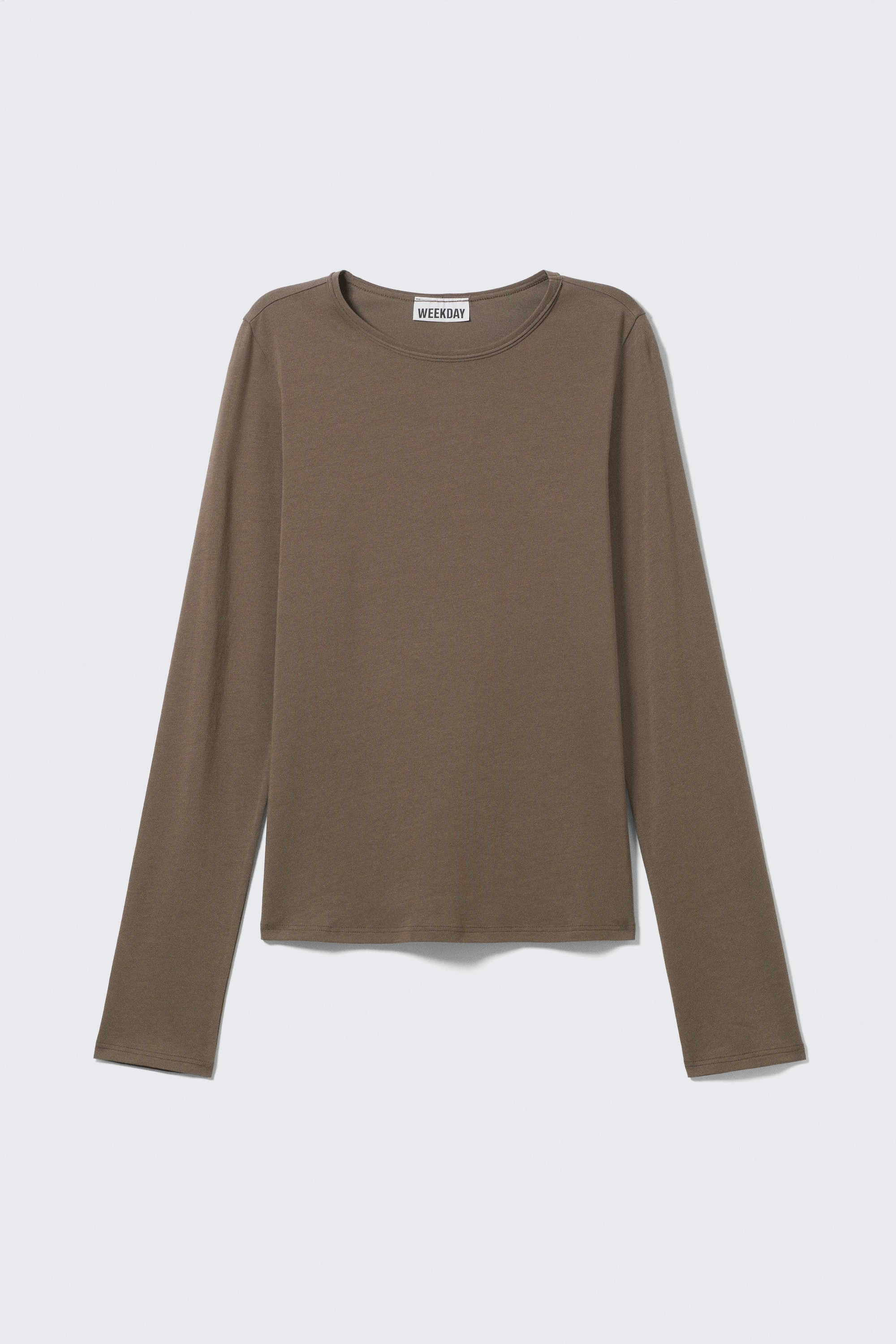 Μακρυμάνικη Μπλούζα από Βαμβακερό Ζέρσεϊ - Dark Mole/Λευκό/Πετρόλ