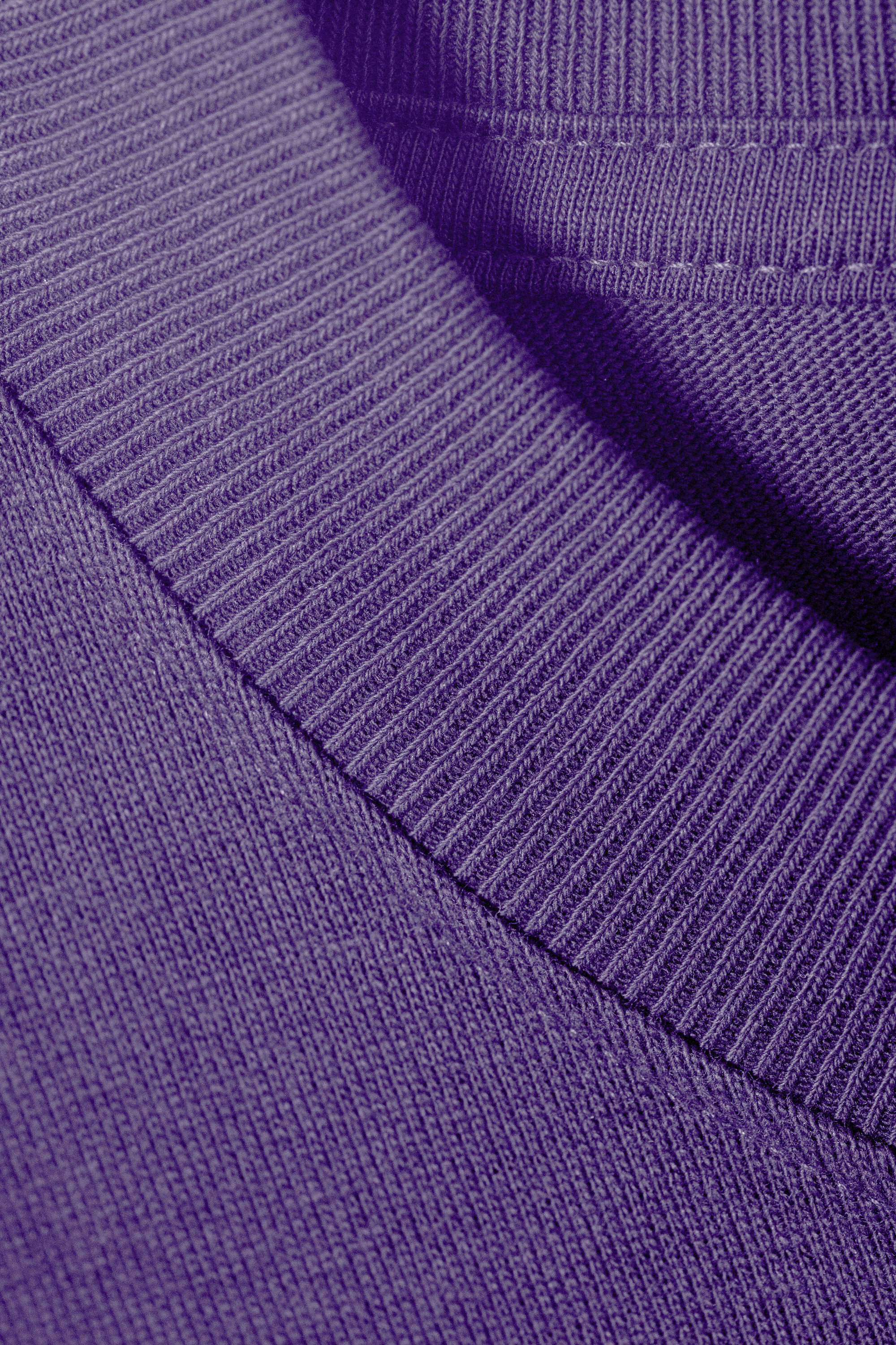 Purple - Relaxed Fit Short-Sleeved Cotton T-shirt - 2