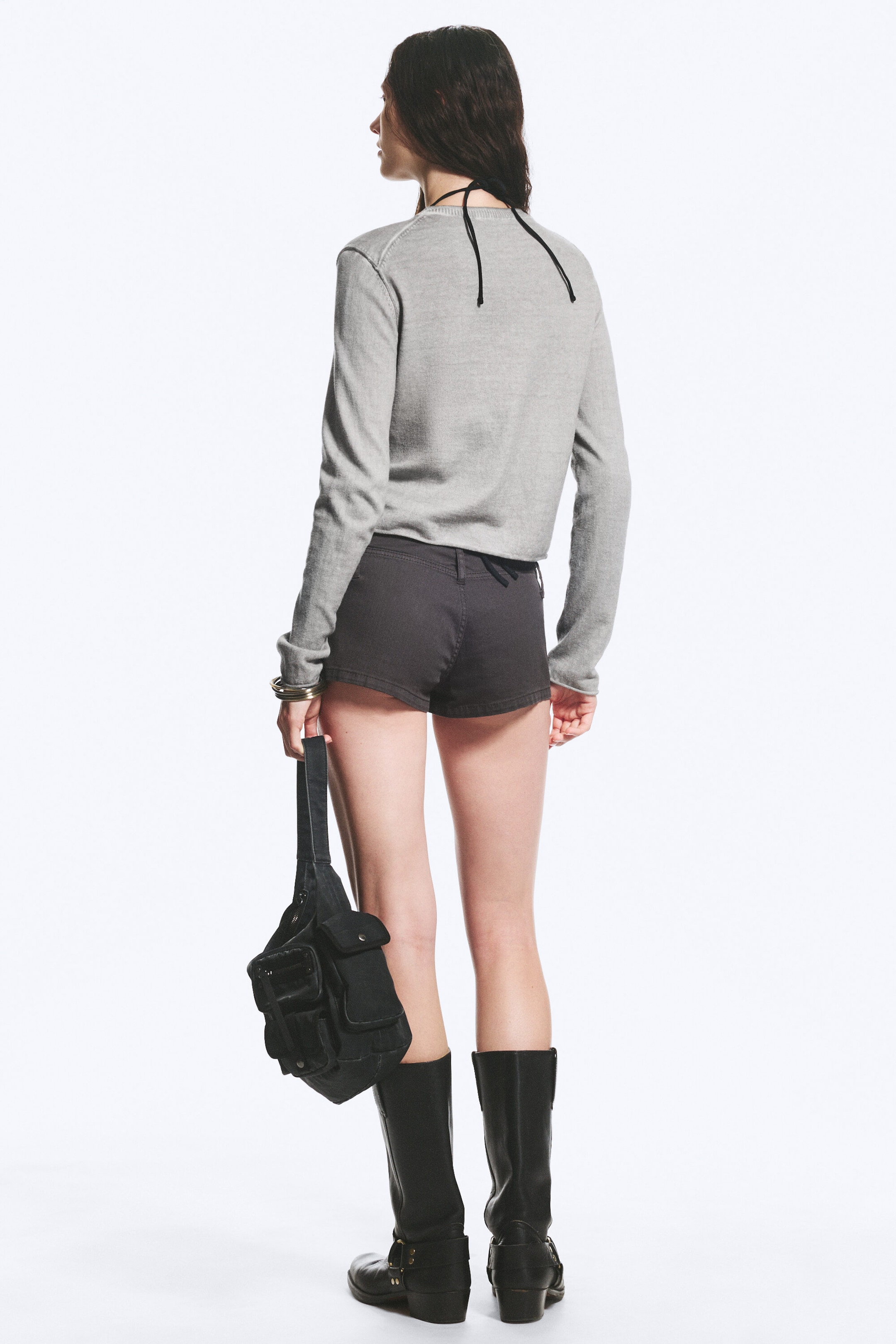 Gris délavé - Cardigan ajusté - 3