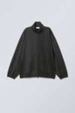 Black - Loose Fit Track Jacket - 0