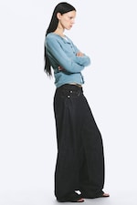 Blue Rinse - Dark Blue - Andromeda low rise loose baggy jeans - 2