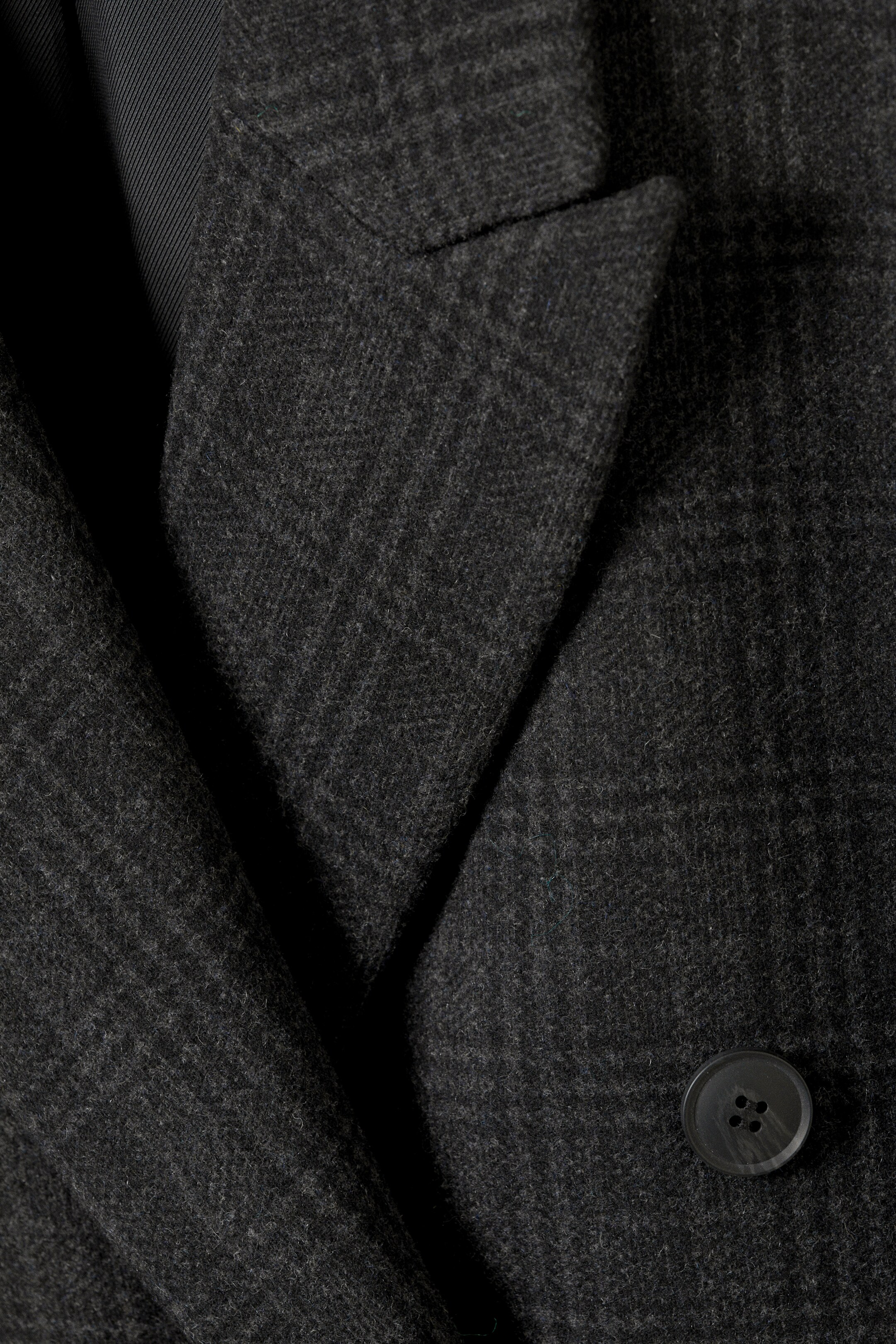 Visa större bild: Logan dubbelknäppt kappa i ullblandning - Rutig Svart - DAM | H&M SE 2