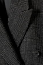 Black Check - Logan Double-Breasted Wool-Blend Coat - 4