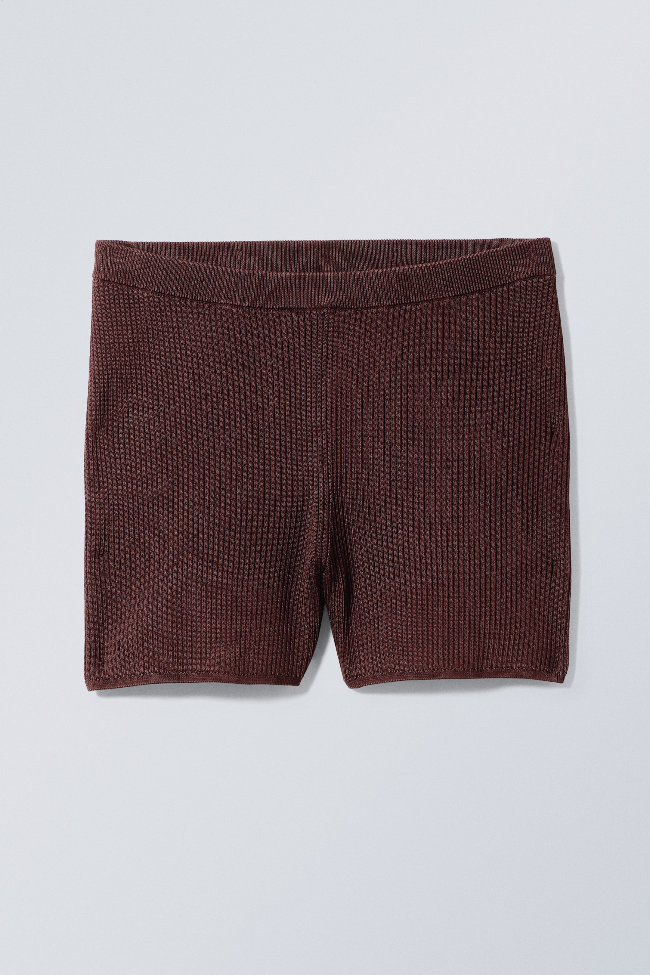 Burgundy - Ira Knit Shorts - 1