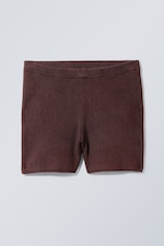 Burgundy - Ira Knit Shorts - 0