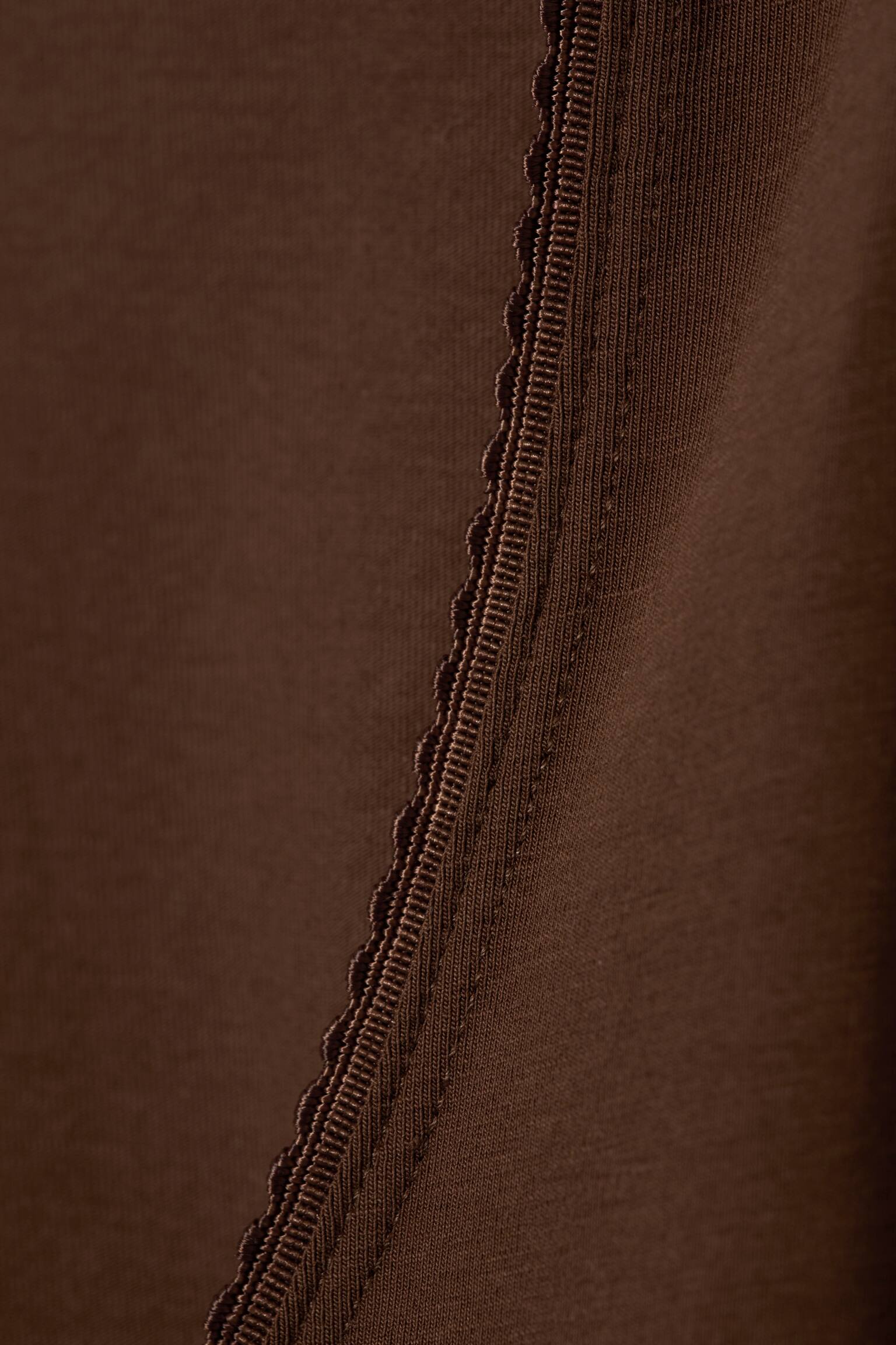 Priliehavý top s trojštvrťovými rukávmi - Tmavohnedá/Sivobiela/Grey Melange/Svetlofialová - 6