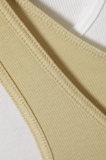 Washed Yellow - 2-Pack Open Neck Tank Top - 1
