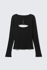 Schwarz - Zweiteiliges Bolero-Top mit Layering-Design - 5