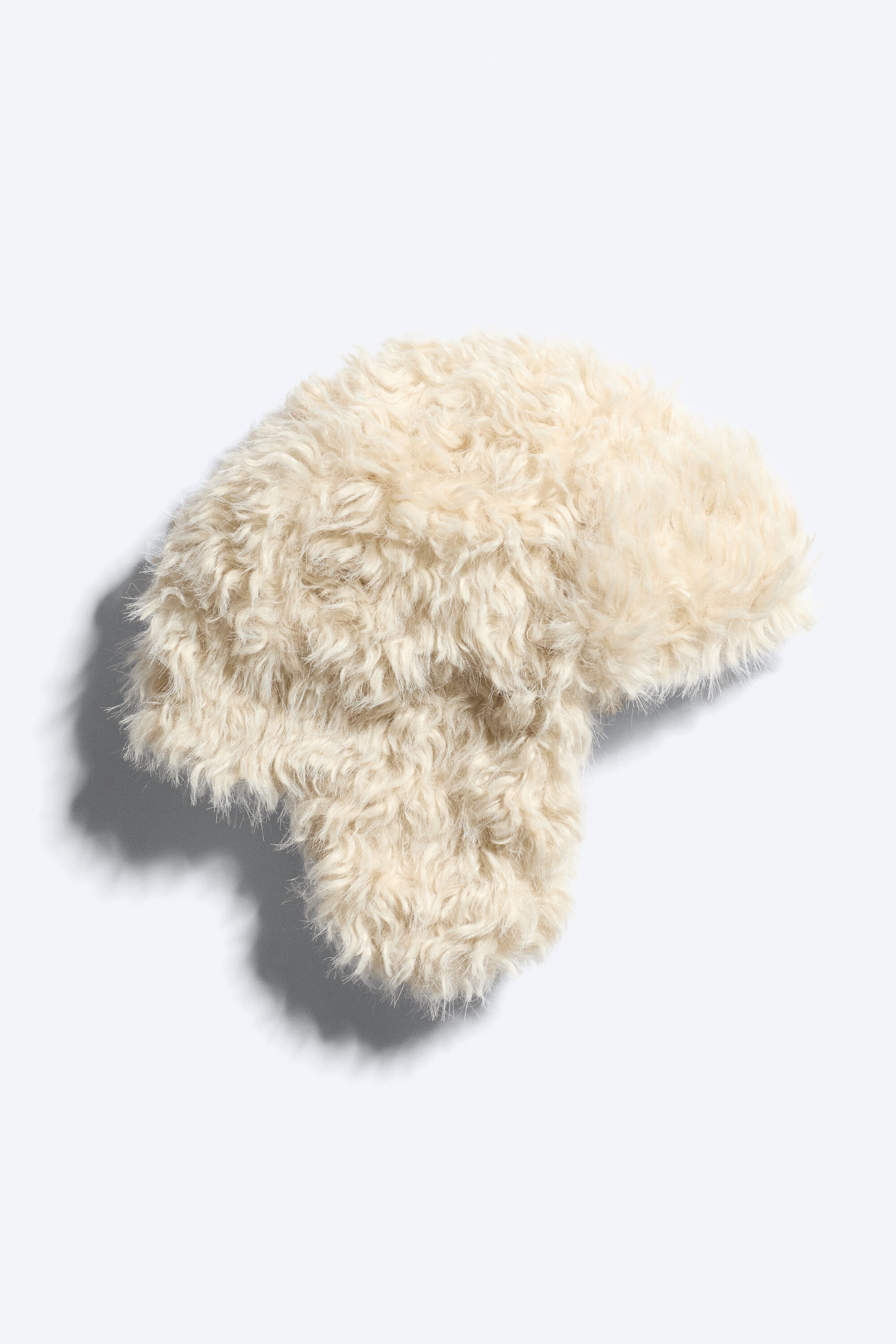 Dusty White - Faux Fur Trapper Hat - 2