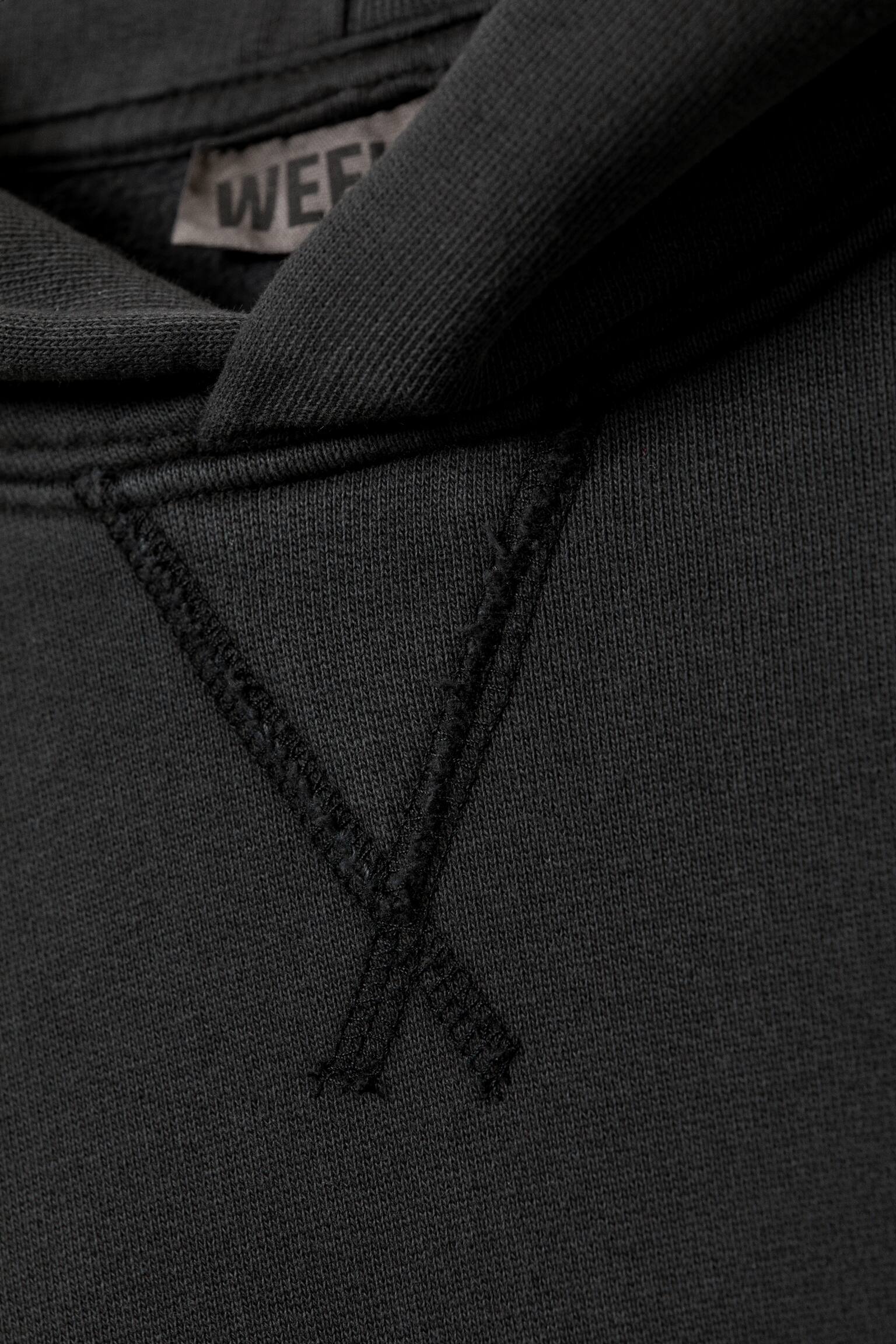 Sudadera Boxy Cotton Fleece - Negro lavado - 3