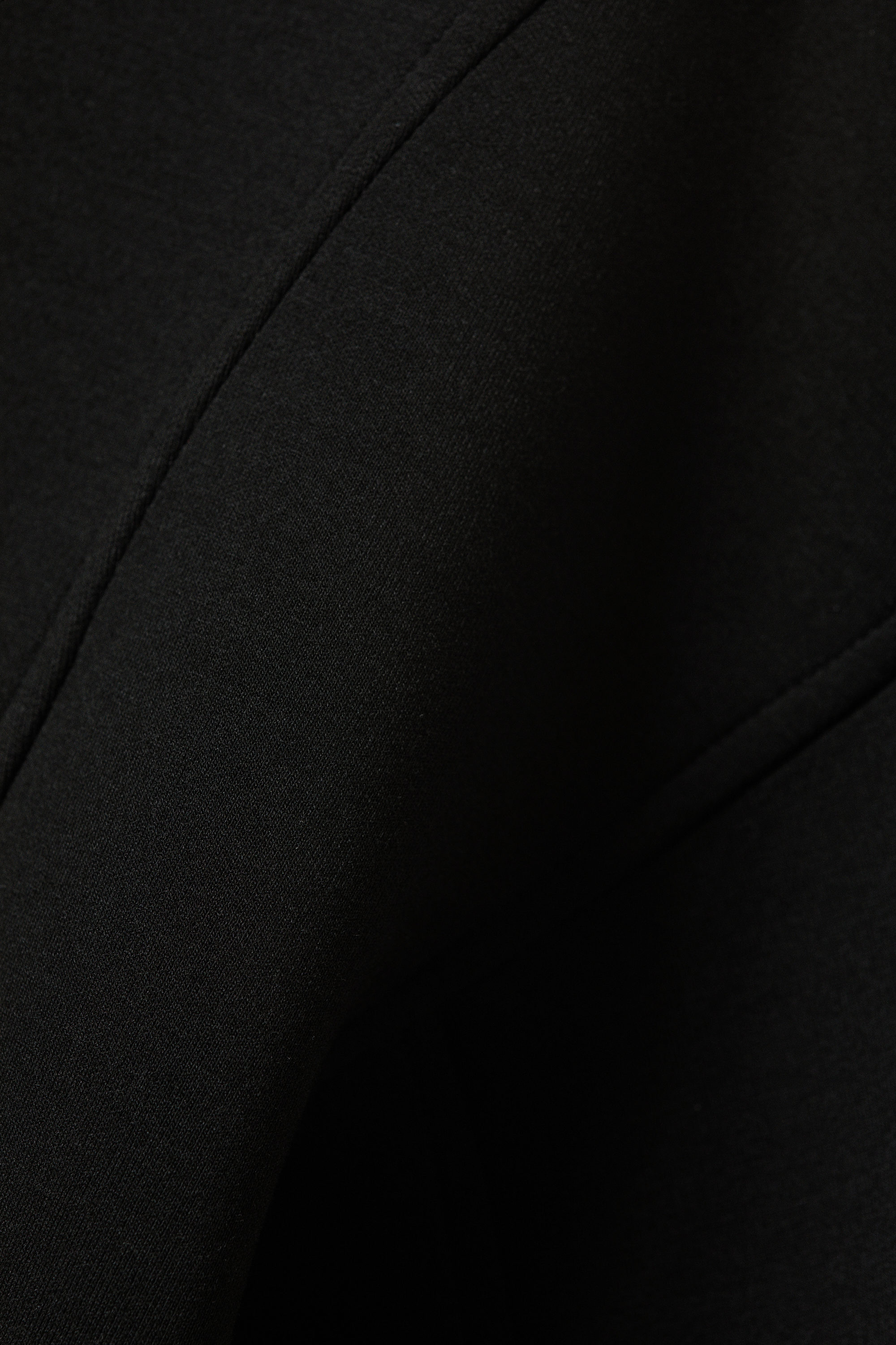 Black - Fitted Scuba Zip Jacket - 2