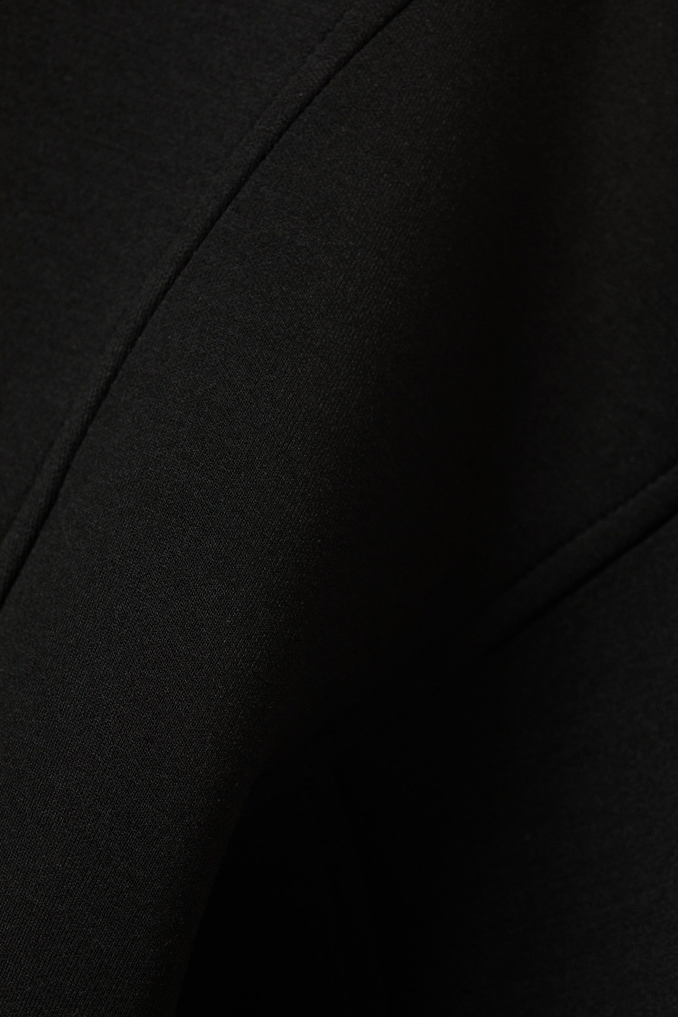 Black - Fitted Scuba Zip Jacket - 5