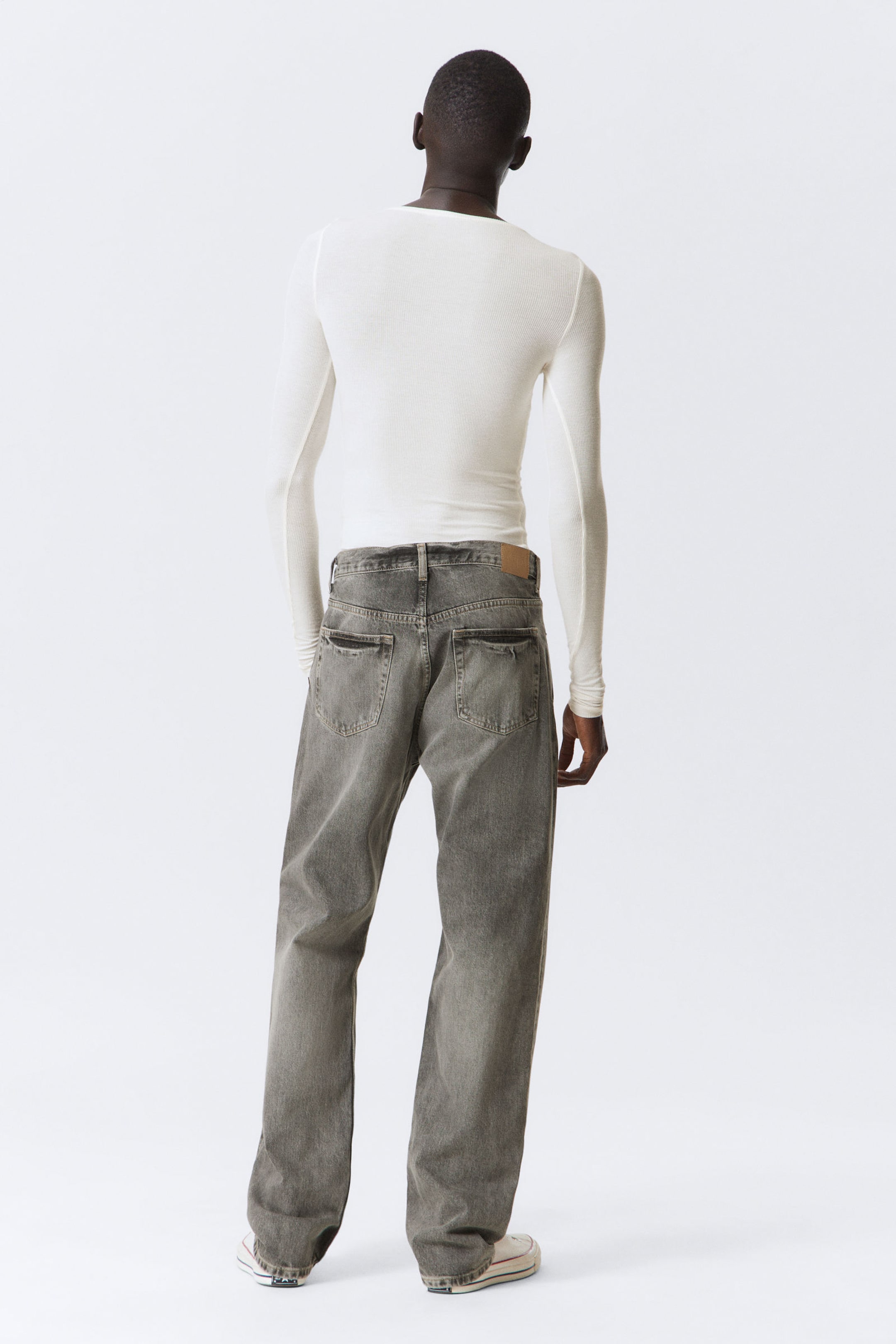 Canyon Grey - Medium Grey - Space Relaxed Straight Leg Jeans - 3