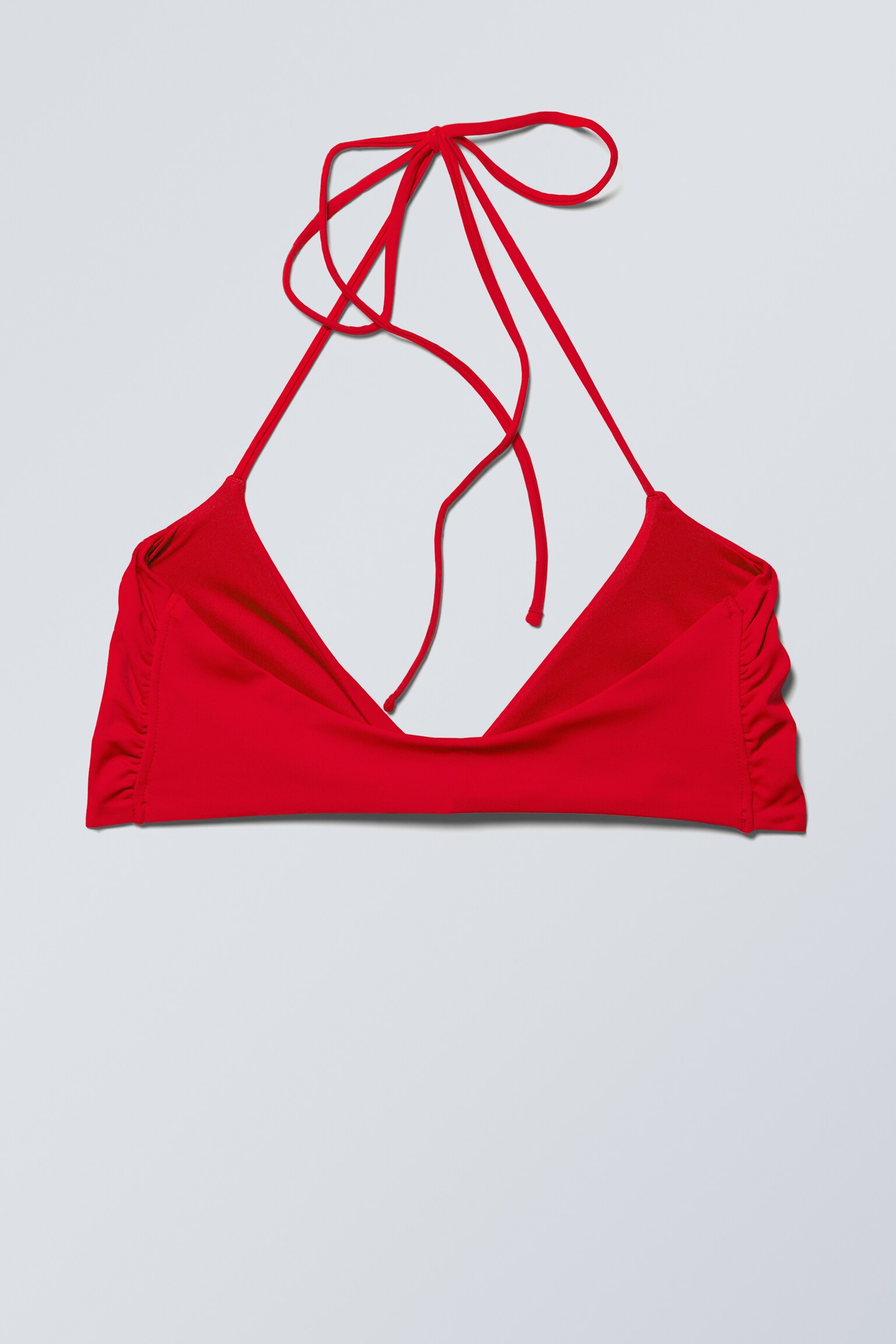 Top bikini Turn Halter - Jaskrawoczerwony/Ciemnoniebieski