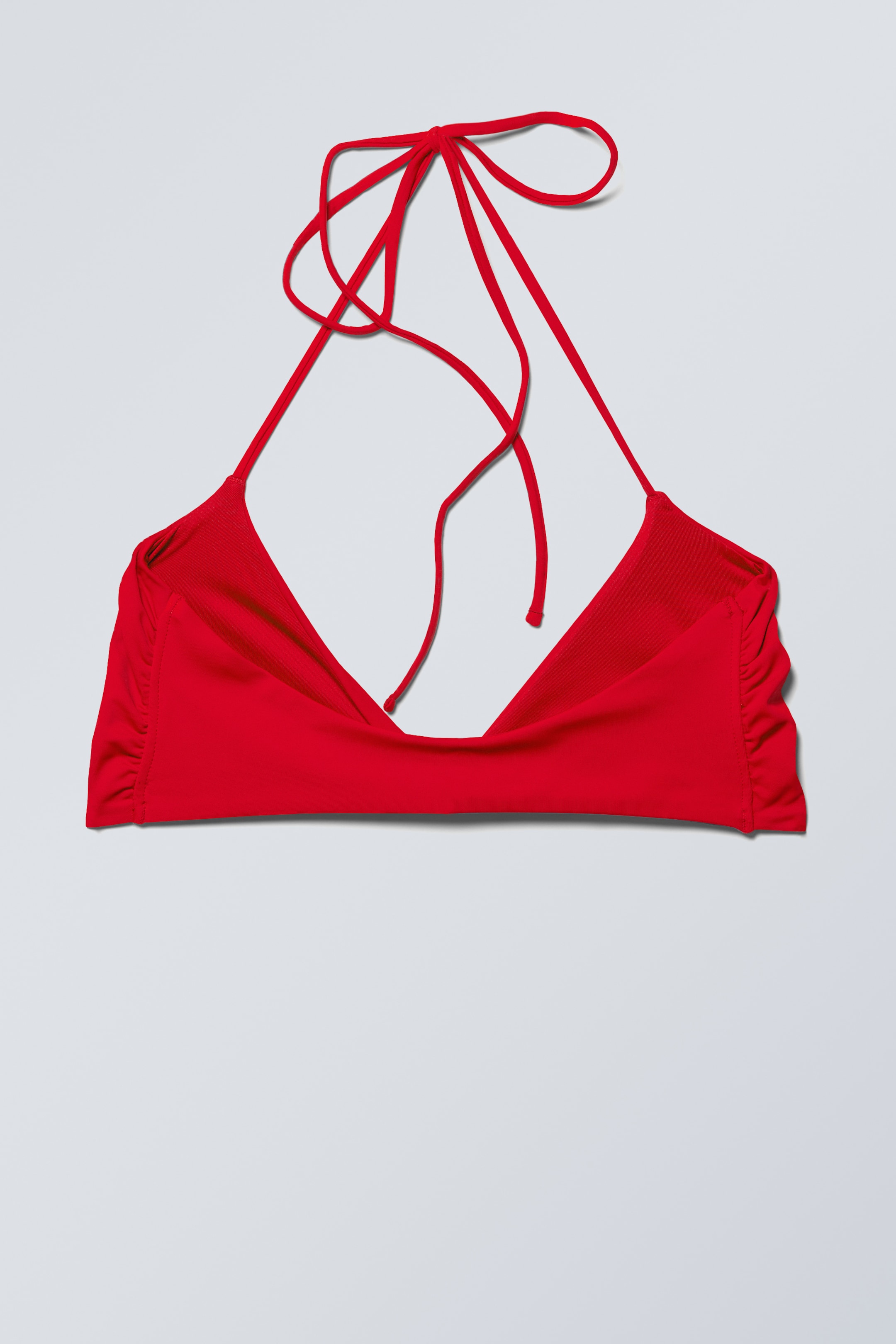 Se større billede: Snoet halterneck-bikinitop - Postkasserød - DAME | H&M DK 2
