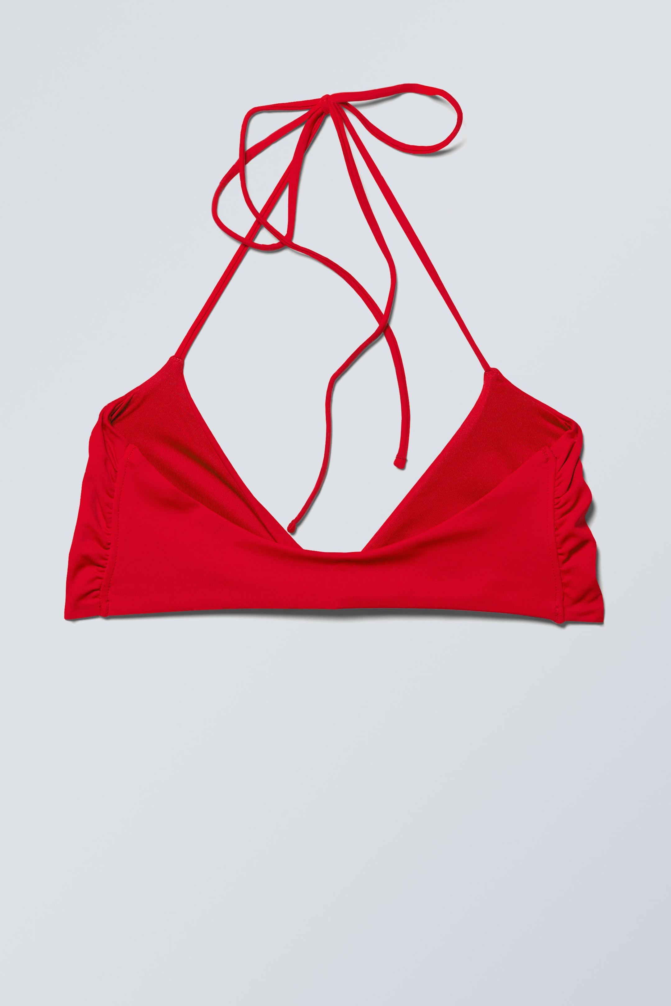 Knallrot - Neckholder Bikini-Oberteil - 2