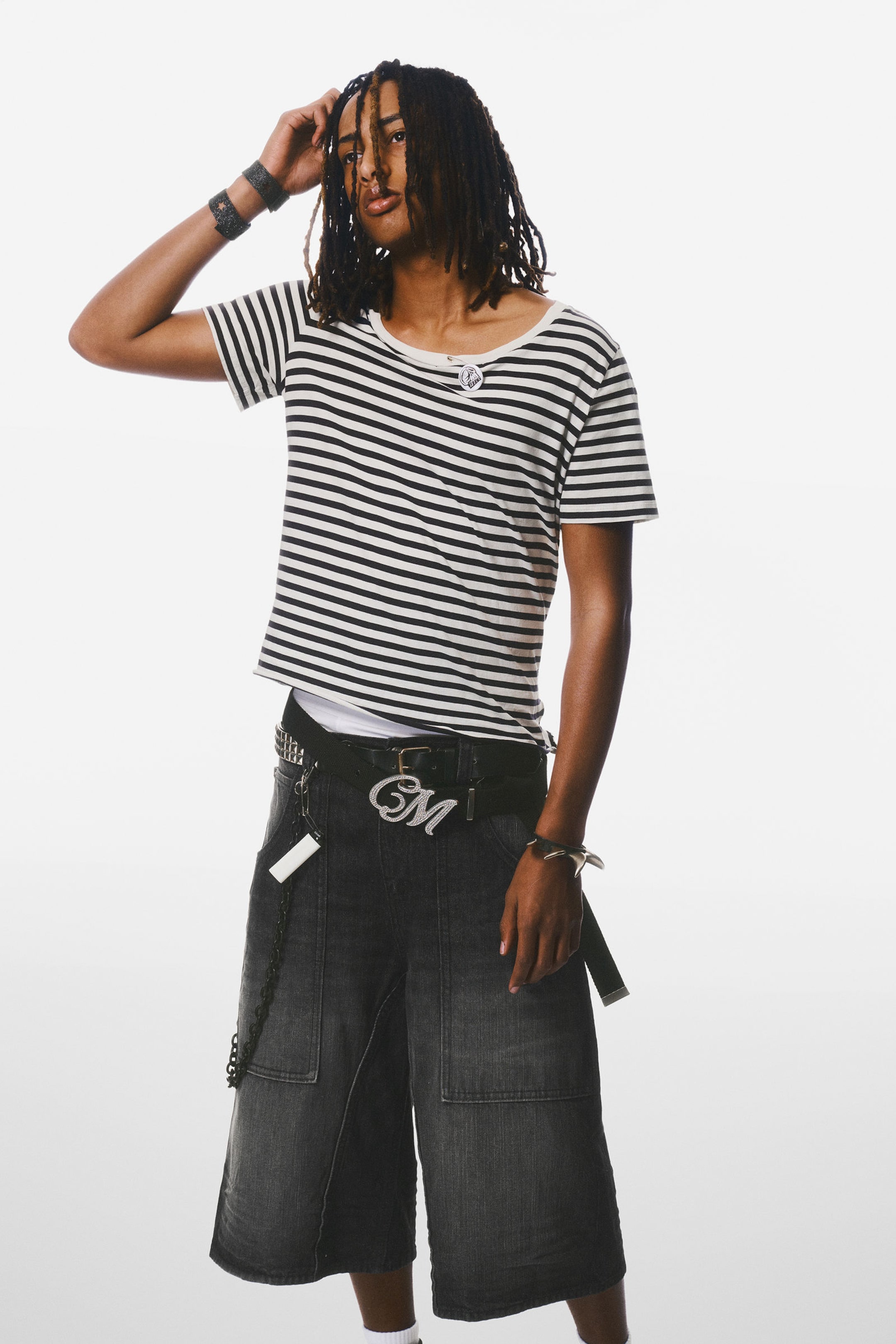 Black Web - Black - Dunno Loose Fit Carpenter Jorts - 5
