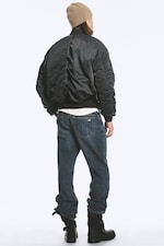 Black - Relaxed bomber jacket - 4