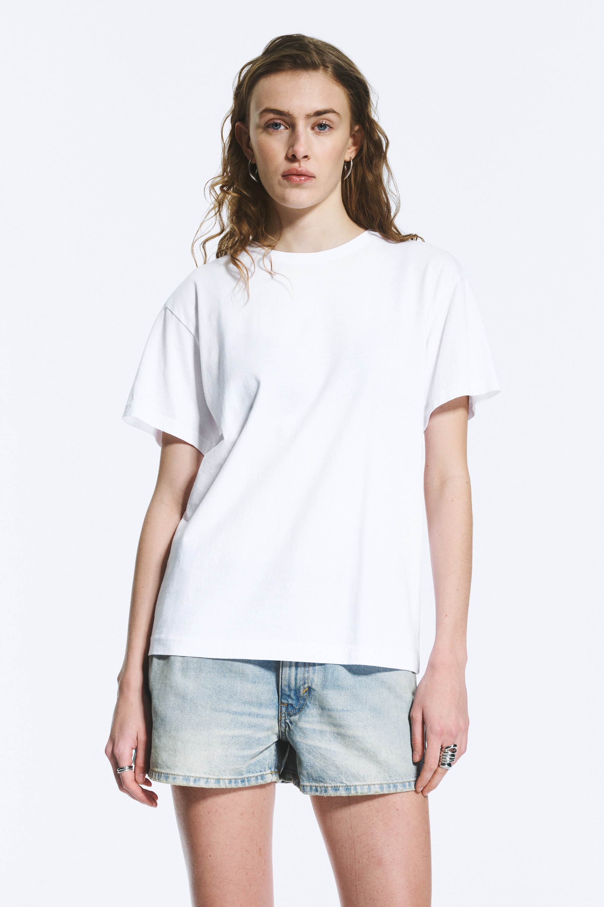 T-shirt en coton doux à coupe standard