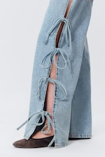 Mid Blue - Bleu moyen - Jean large taille basse Imoo - 1