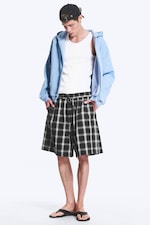 Verwaschenes Hellblau - Weit geschnittener Zip-Hoodie - 2