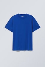Kobaltblau - Schweres Oversized-T-Shirt - 0