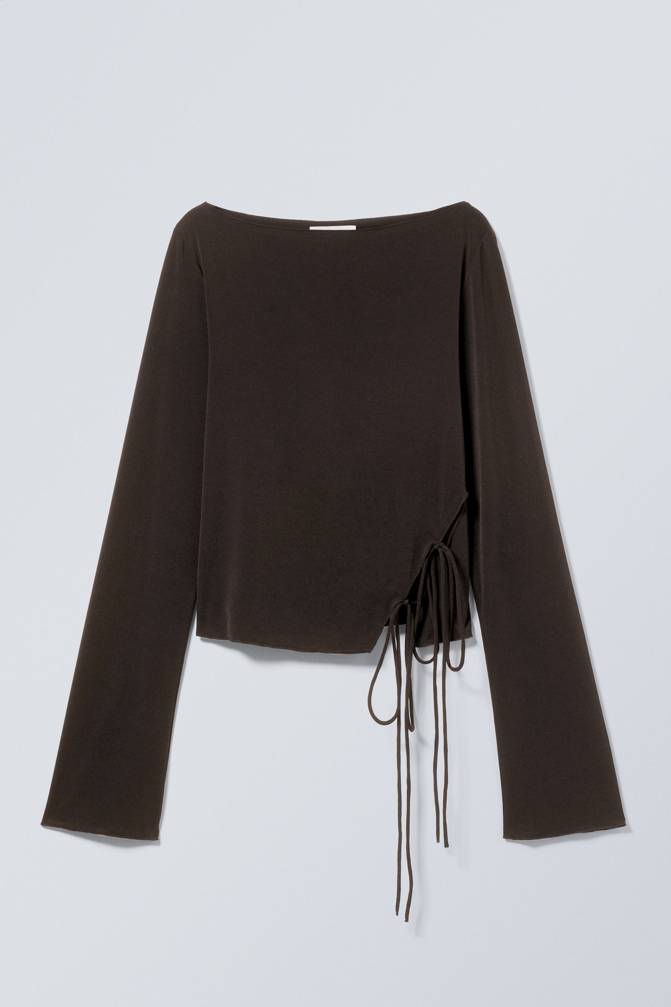 Dark Brown - Side Tie Top