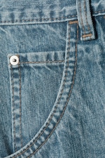 02 Blue - Mittelblau - Dunno Unisex Low Rise Loose Barrel Leg Jeans - 7