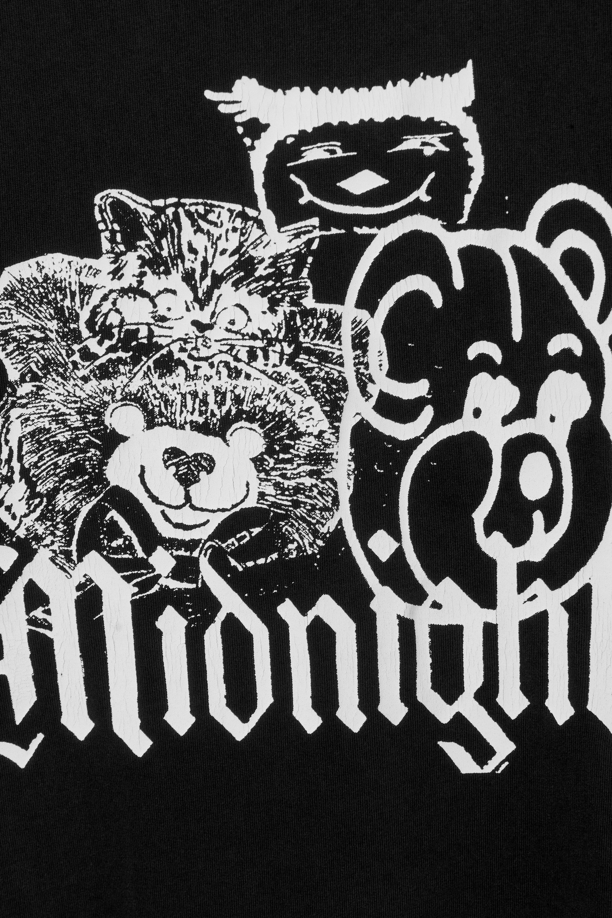 Noir - Midnight - T-shirt carré à imprimé graphique Great - 3