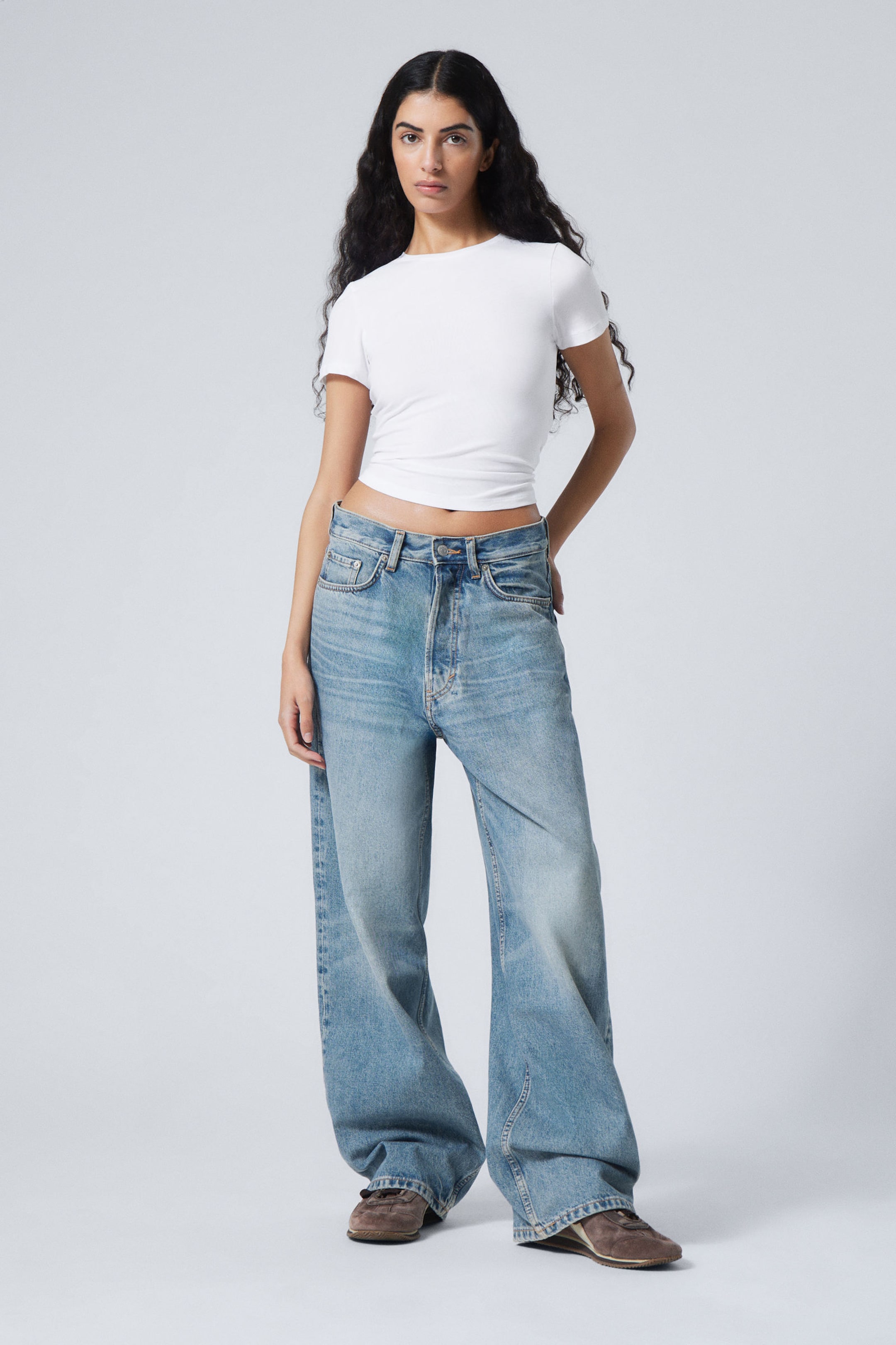 #79829D - Astro Loose Baggy Leg Jeans - 2